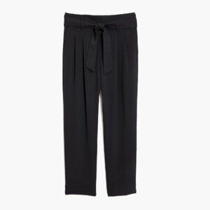 Madewell Drapey Paperbag Pants - NWT - Size 12 - Black